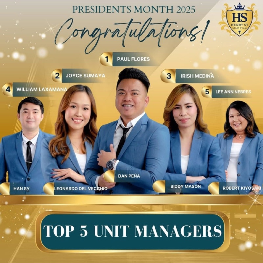 Poster: Top 5 unit managers